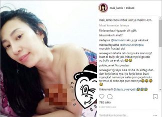 Pamer Foto Telanjang Dada, Dewi Sanca Cari Sensasi? Dewi Sanca Pamer Payudara, Cari Sensasi Kah - IG Mak_Lamis