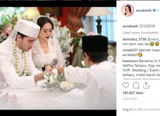 Tanggapan Aura Kasih Soal Isu Hamil di Luar Nikah Prosesi Akad Nikah Aura Kasih dan Eryck